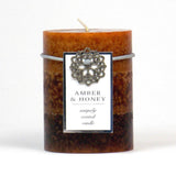 Amber & Honey Pillar Candle