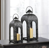 Arched Black Medallion Lantern
