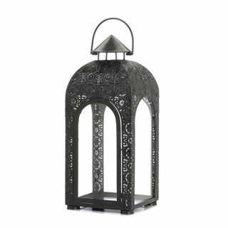 Arched Black Medallion Lantern